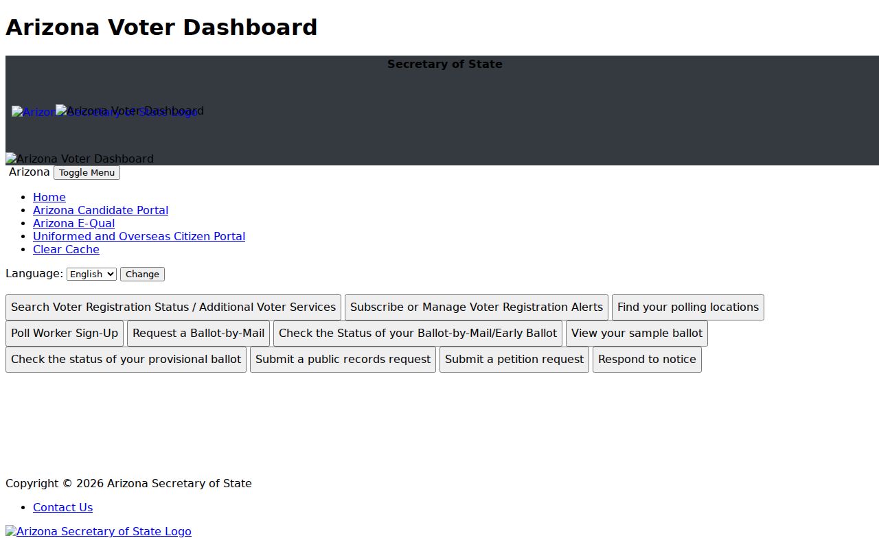 El Mirage residents directory Arizona voter information lookup