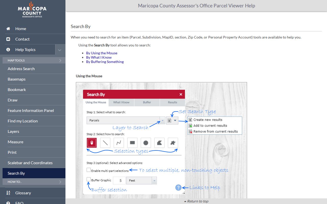 El Mirage ZIP code directory Parcel Viewer ZIP search