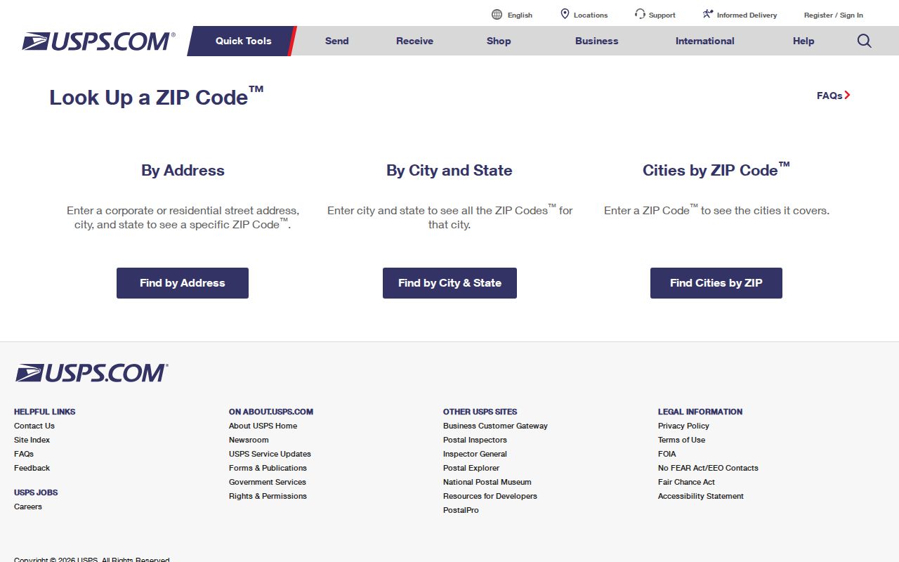 El Mirage ZIP code directory USPS address lookup